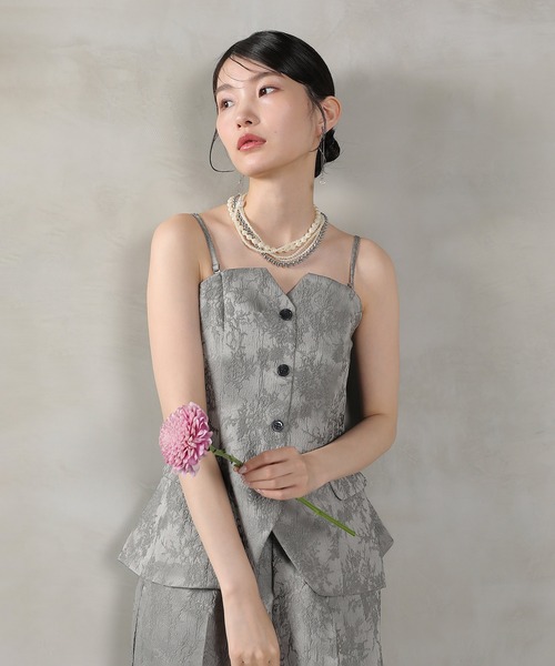 Kana パンツドレス ジャガード セットアップ ヴィンテージライク