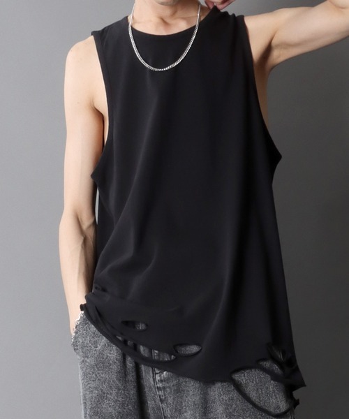 SITRY（シトリー） タンクトップ Damage Layered Tank Top/ダメージ