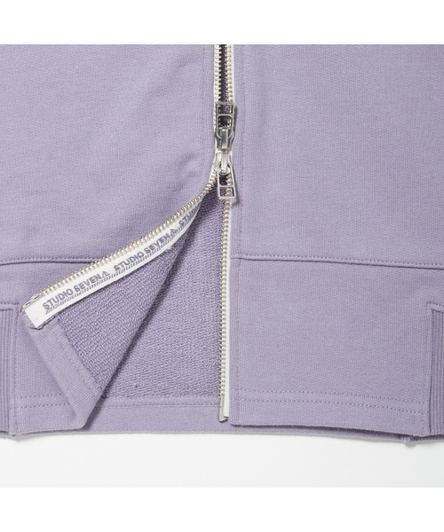 STUDIO SEVEN」 ジップアップパーカー LARGE ヘザーグレー メンズ