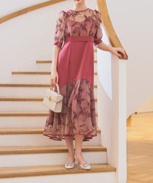 Dorry Doll（ドリードール） ドレス バイカラーエンブロイダリーセット