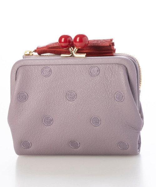 perche（ペルケ） 財布 perche / アクリル玉がま口2つ折り財布