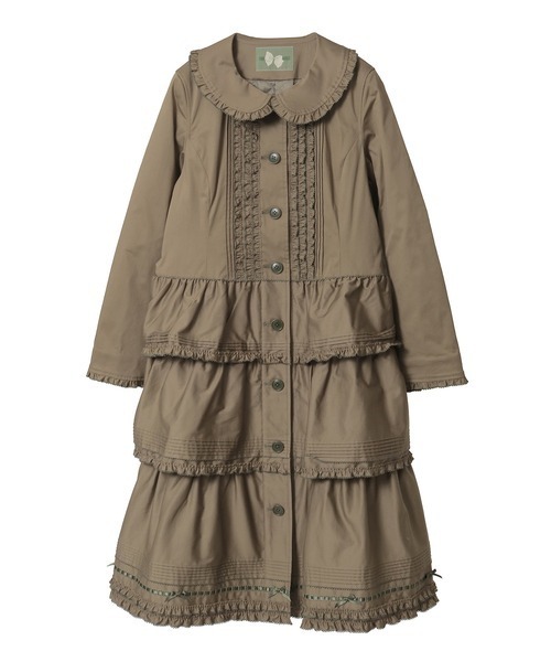 PINK HOUSE（ピンクハウス） コート アウター フリル使いティアード