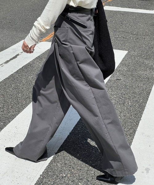 chuclla（チュクラ） パンツ 2タック サイドポケット ワイドパンツ je