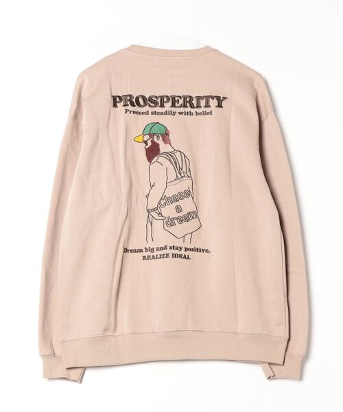 トレーナー スウェット 「別注限定生産」髭おじさんサガラ刺繍クルー