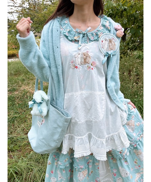 PINK HOUSE（ピンクハウス） 幸見うさぎ刺繍ローンタブリエ レディース