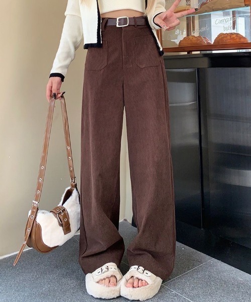 パンツ コーデュロイストレートパンツ レディース : ZOZOTOWN Yahoo!店