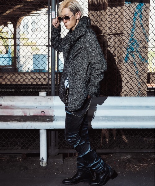 FUGA ブルゾン アウター 「FUGA/フーガ」変形襟メルトンライダース