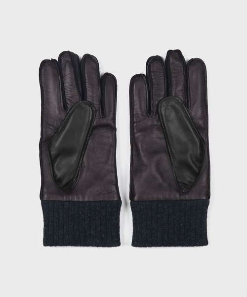 Paul Smith（ポール・スミス） 手袋 ニットカフス レザー グローブ