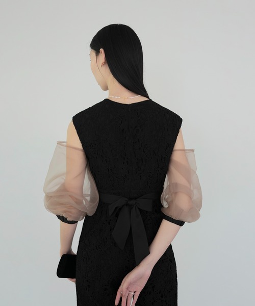 Leja（レジャ） パンツドレス 「LEJA」2WAYシアースリーブ花柄パンツ