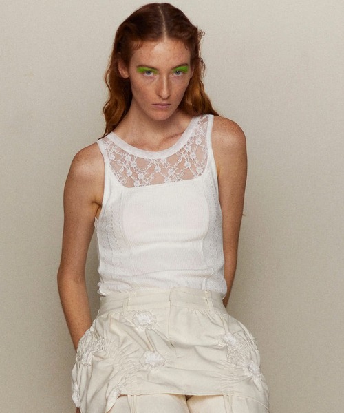 wales bonner ノースリーブ トップス タンクトップ フリンジ wales