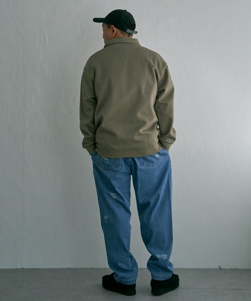 NO NEED（ノーニード） ジーンズ ラクガキプリント デニムパンツ