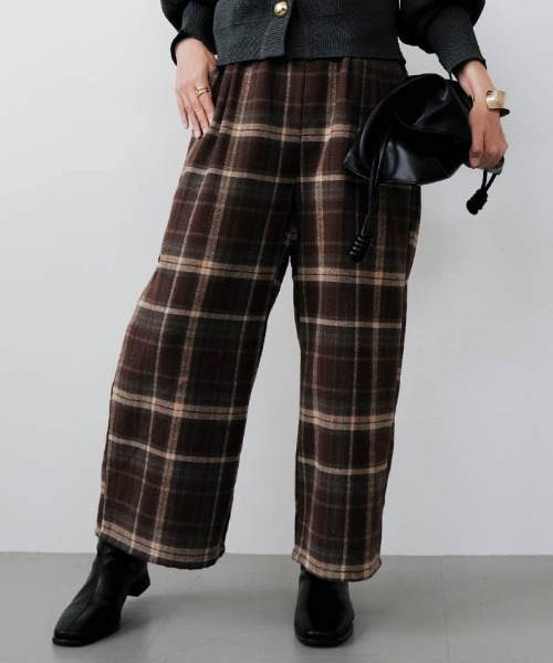 最終値下げ plantation waveチェック ワイドパンツ 楽天市場】チェック