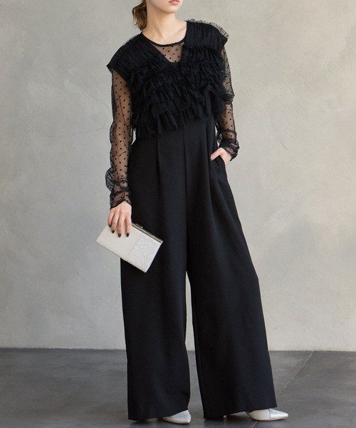 AIMER（エメ） パンツドレス 「WEB限定」チュールフリルベスト