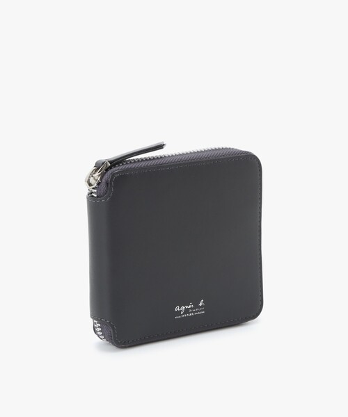 agnes b.（アニエスベー） 財布 レザー ラウンドジップ 二つ折り
