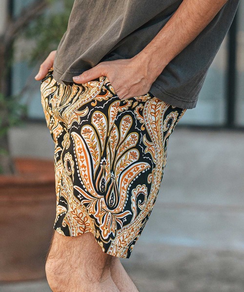 CAMBIO（カンビオ） パンツ mp13123-ペイズリー総柄サルエルショート