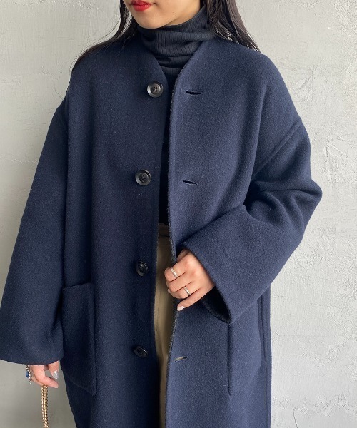 LE GLAZIK（ルグラジック） ノーカラーコート コート 「LE GLAZIK/ル