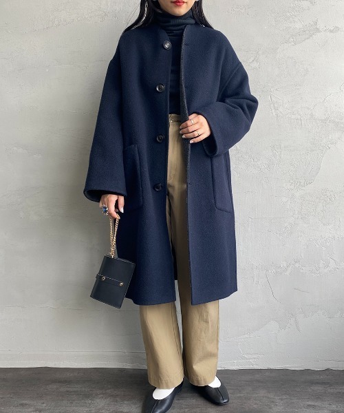 LE GLAZIK（ルグラジック） ノーカラーコート コート 「LE GLAZIK/ル