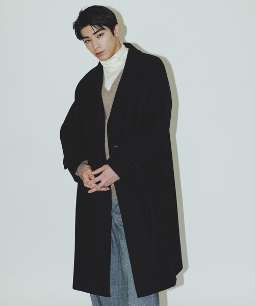 NANO universe（ナノ・ユニバース） チェスターコート コート ウール