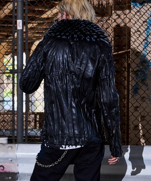 FUGA 革ジャン ライダース 「FUGA/フーガ」ファー付きライダース