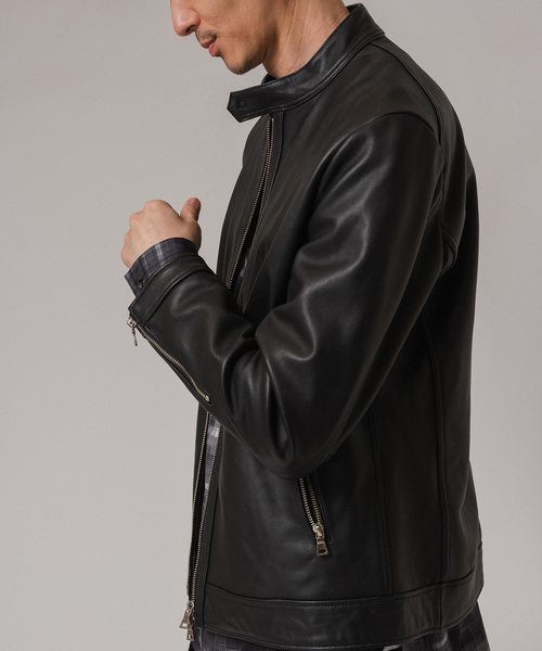 EDIFICE（エディフィス） 革ジャン ライダース ナッパレザー シングル