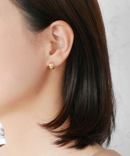 va vendome aoyama ピアス K10イエローゴールド ドロップ フープピアス