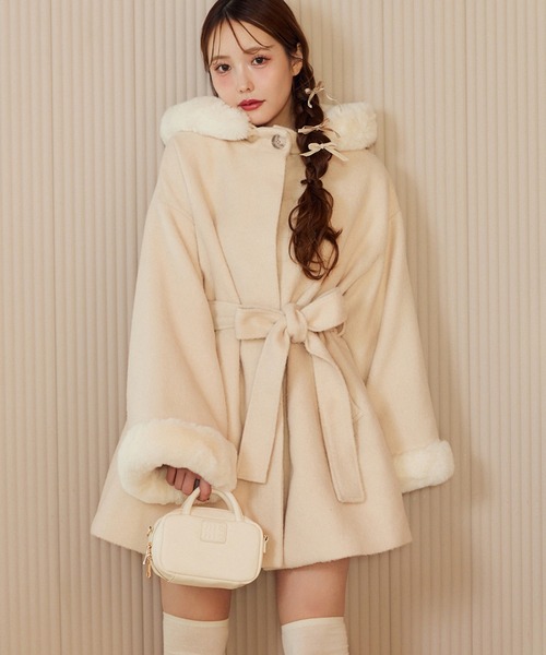 one after another NICE CLAUP コート アウター フーディーミドル