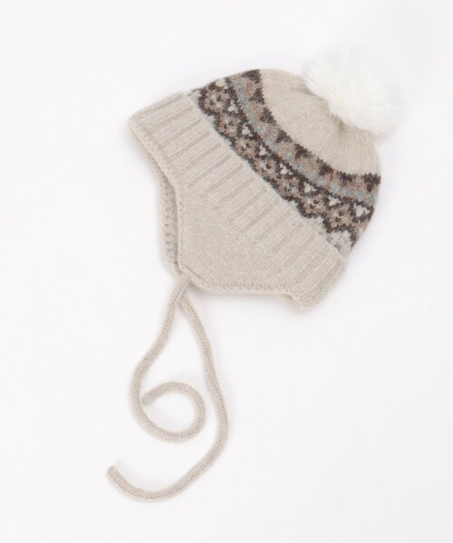 VENCE EXCHANGE ニット帽 ニットキャップ ノルディック柄ニット帽