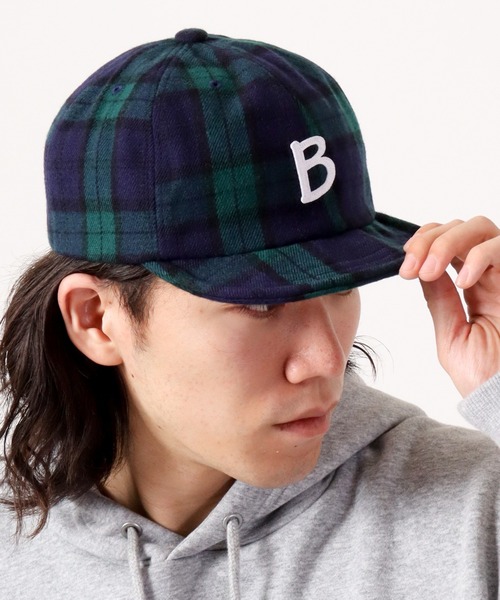 Fabulous（ファビュラス） キャップ 帽子 つばが短い チェックB