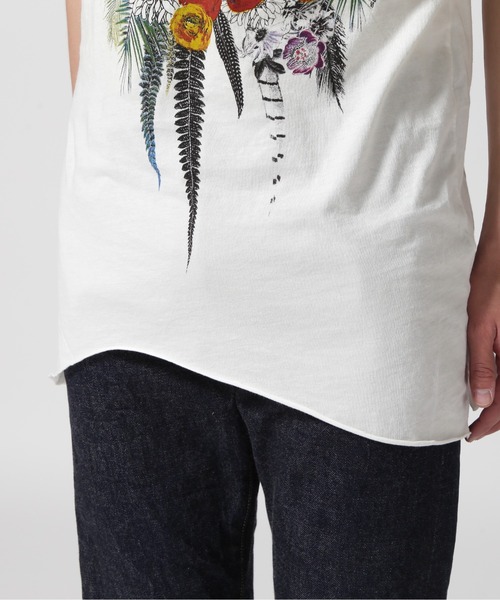 KMRii（ケムリ） tシャツ KMRii/ケムリ/別注SKULL FLOWER TEE メンズ