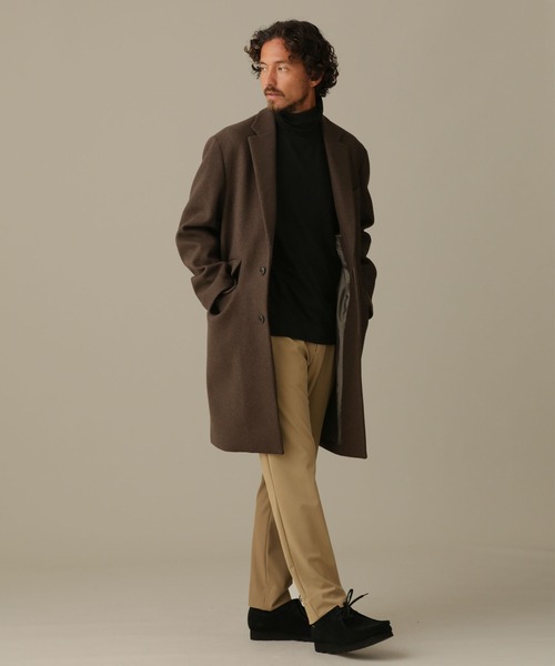 NANO universe（ナノ・ユニバース） チェスターコート M ブラック