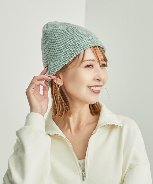 cycle by myob ニット帽 耳付き ビーニー グレー cycle by myob ニット