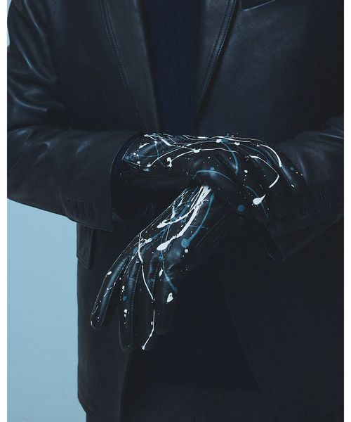 5351 POUR LES HOMMES 手袋 ペインティング レザーグローブ / 手袋