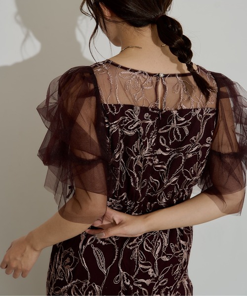 LE'RURE ドレス Fluffy sleeve pencil dress : ZOZOTOWN Yahoo!店