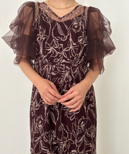 LE'RURE ドレス Fluffy sleeve pencil dress : ZOZOTOWN Yahoo!店