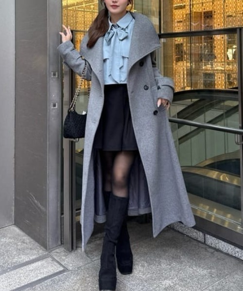 rienda（リエンダ） ステンカラーコート コート 25オーバーネック