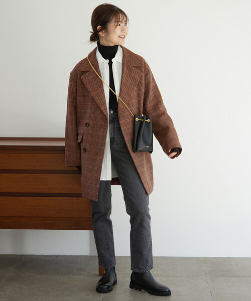 超美品☆SLOBEイエナ☆淡いブラウンが素敵な チェスターコート38 超美