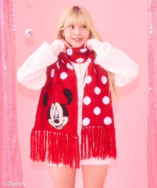 Disney（ディズニー） マフラー ストール ミッキーマウス＆ミニー