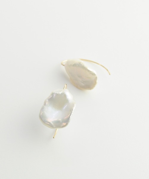anq.（アンク） ピアス 「anq.」K10・バロックパールフックピアス 淡水