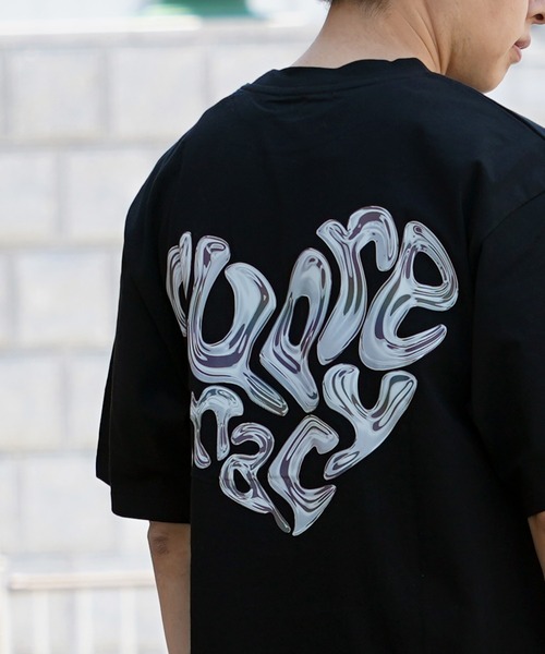 tシャツ 「unisex」オーロラリフレクター ハートロゴ Tシャツ