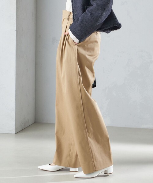 SHIPS（シップス） チノパン 「手洗い可能」ハイカウント ツイル チノ