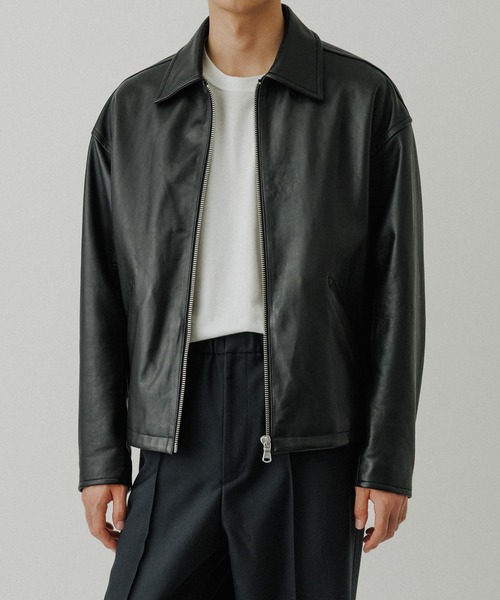 ADAM ET ROPE'（アダムエロペ） ブルゾン アウター ラムレザー ジップ