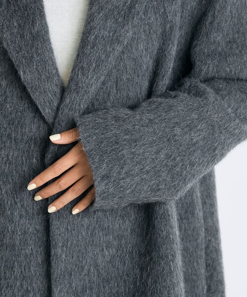 Edition（エディション） コート チェスターコート アルパカシャギー