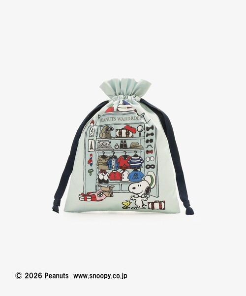 Afternoon Tea（アフタヌーンティー） ポーチ 巾着ポーチS/PEANUTS