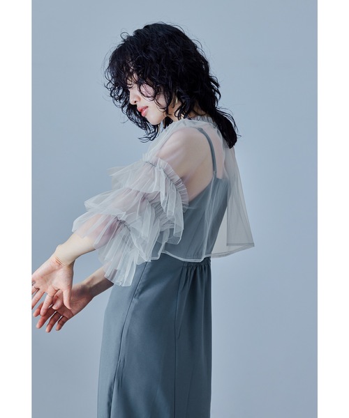 niana（ニアナ） ドレス 「低身長用サイズあり」リボンチュールボレロ