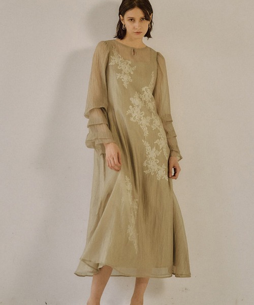 LE'RURE ドレス Sheer A-line onepiece : ZOZOTOWN Yahoo!店 - 通販