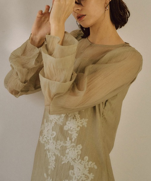 LE'RURE ドレス Sheer A-line onepiece : ZOZOTOWN Yahoo!店 - 通販