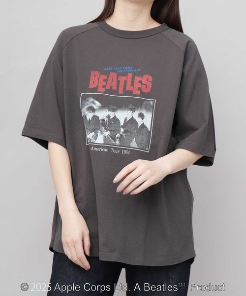 The Beatles tシャツ ビートルズ 古着風 ラグラン バンドTシャツ