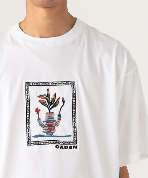 CABaN（キャバン） tシャツ スビンコットン アフリカンエンブロイ