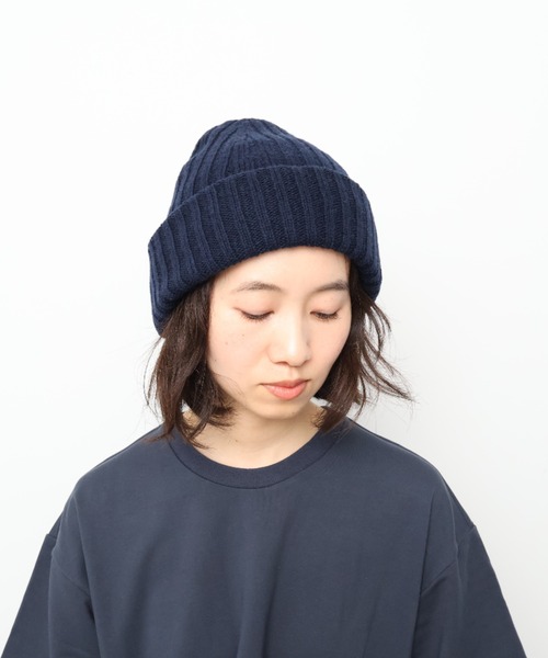 WHITE MAILS（ホワイトメイルズ） ニット帽 ニットキャップ WOOL PAPER