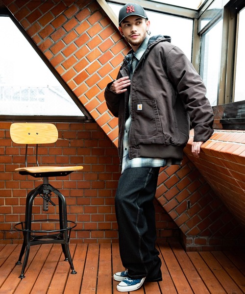 カーハートcarhartt アクティブジャケットワークブラウン焦茶